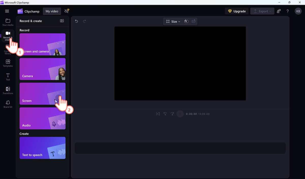Clipchamp by Microsoft screen recorder